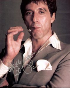 AL PACINO Autographed photo from "SCARFACE" #2- STUNNING!