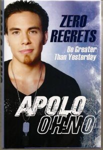 APOLO OHNO- Autographed "ZERO REGRETS"!
