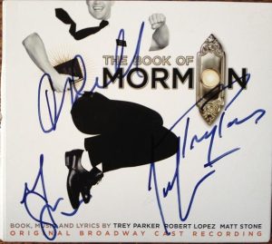 BOOK OF MORMON Autographed ORIGINAL CAST RECORDING- signed by 5!