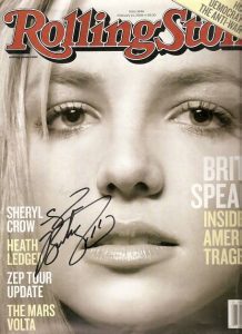 BRITNEY SPEARS autographed-***ROLLING STONE***Magazine!
