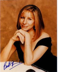 BARBRA STREISAND Autographed STUNNING COLOR photo