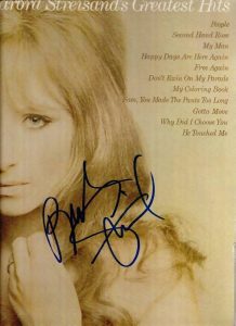 BARBRA STREISAND Autographed "GREATEST HITS VOL. 1" ALBUM!