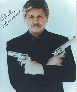 CHARLES BRONSON autographed photo- DEATHWISH!