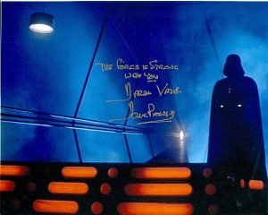 DAVID PROWSE autographed photo as "DARTH VADER"! Outstan
