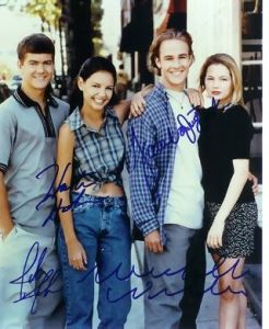 DAWSON'S CREEK autographed cast photo- signed by ALL 4!