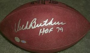 Dick Butkus autographed football