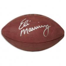 Eli Manning autographed football