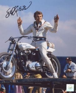 EVIL KNEIVEL autographed photo #1- PERFECT!