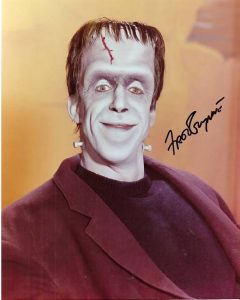 FRED GWYNNE autographed photo #2- as "HERMAN MUNSTER"! RARE!!!