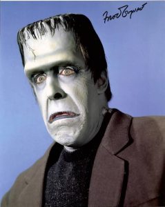 FRED GWYNNE autographed photo #1- as "HERMAN MUNSTER"! RARE!!!