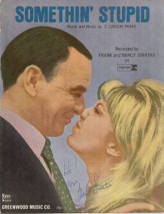 FRANK SINATRA autographed "SOMETHING STUPID" LYRIC BOOKLET!