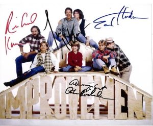 HOME IMPROVEMENT autographed cast photo signed by 4!