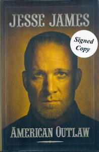 JESSE JAMES autographed "AMERICAN OUTLAW" book! Nice!