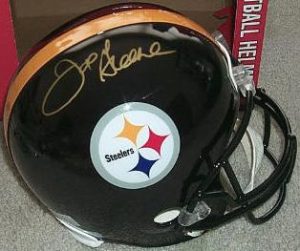 Joe Greene (MEAN JOE) autographed football helmet