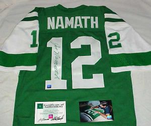 Joe Namath autographed jersey- GREAT NEW YORK JETS