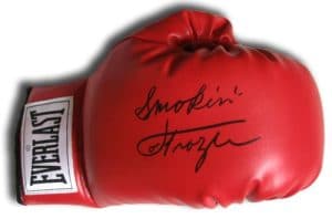 Joe Frazier "SMOKIN JOE" autographed boxing glove! RARE!