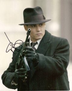 JOHNNY DEPP autographed photo- from "PUBLIC ENEMIES"!