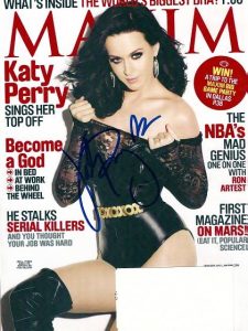 KATY PERRY Autographed "MAXIM" magazine!