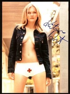 KIRSTEN DUNST autograph- OH-SO-SEXY pose!