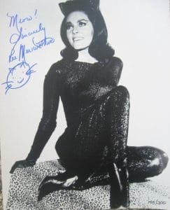 LEE MERIWETHER autograph- 10 X 12 B/W STUNNING as "CATWOMAN"!