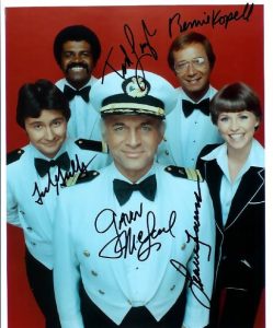 LOVE BOAT autographed cast photo signed by ALL 5!