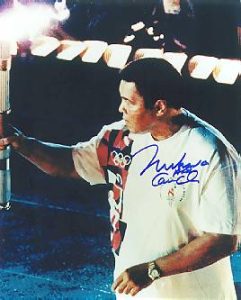 Muhammad Ali Color photo- Olympic Torch!