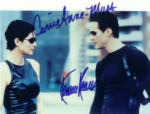MATRIX 2 autographed cast photo signed by both stars!
