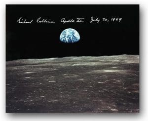 MICHAEL COLLINS autograph APOLLO 11-#2- RARE signed photo!