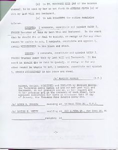 Marilyn Monroe- copy of her will and documents!