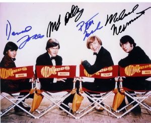 MONKEES autographed cast photo signed by ALL 4! RARE!!!