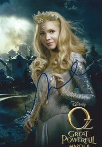 OZ-GREAT & POWERFUL MICHELLE WILLIAMS Autographed 8X10- GLINDA!