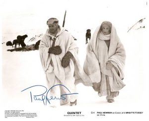PAUL NEWMAN autographed B/W from "QUINTET" #2- RARE!!!