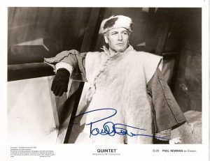 PAUL NEWMAN autographed B/W from "QUINTET"- RARE!!!