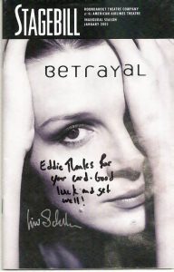 BETRAYAL- signed by LIEV SCHREIBER