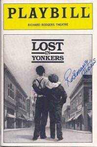 LOST IN YONKERS- signed by ROSEMARY HARRIS