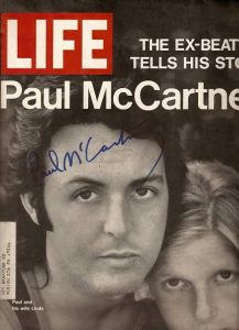 PAUL McCARTNEY Autographed FULL EDITION of ~LIFE~ MAGAZINE-1971!