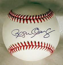 Roger Clemens autographed baseball