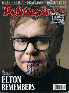 ELTON JOHN Autographed "ROLLING STONE" magazine!
