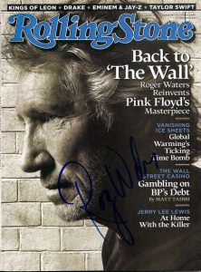 ROGER WATERS- PINK FLOYD Autographed "ROLLING STONE! magazine!