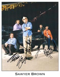 SAWYER BROWN full GROUP autographed Color 8X10