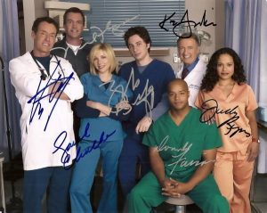 SCRUBS autographed cast photo signed by ALL 7!!!