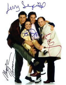 SEINFELD autographed cast photo signed by ALL 4! STUNNING!