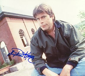 STEPHEN KING autographed photo- master of suspense!