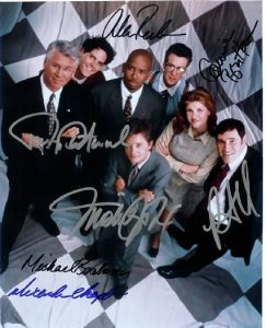 SPIN CITY autographed cast photo Original cast signed by ALL 7!!