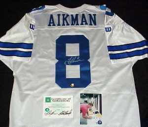 Troy Aikman autographed jersey- DALLAS COWBOYS- NICE!