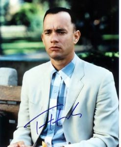 TOM HANKS autographed photo as FORREST GUMP! GREAT!