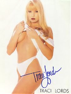 TRACI LORDS autograph- Beautiful, SEXY Color 8"X10"!