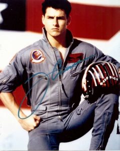 TOM CRUISE autographed photo from ~TOP GUN~! GREAT