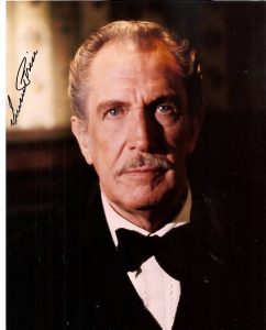 VINCENT PRICE autograph- FABULOUS COLOR photo signed!