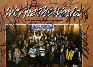 WE ARE THE WORLD autographed Album- signed by 18!!!! ULTRA RARE!